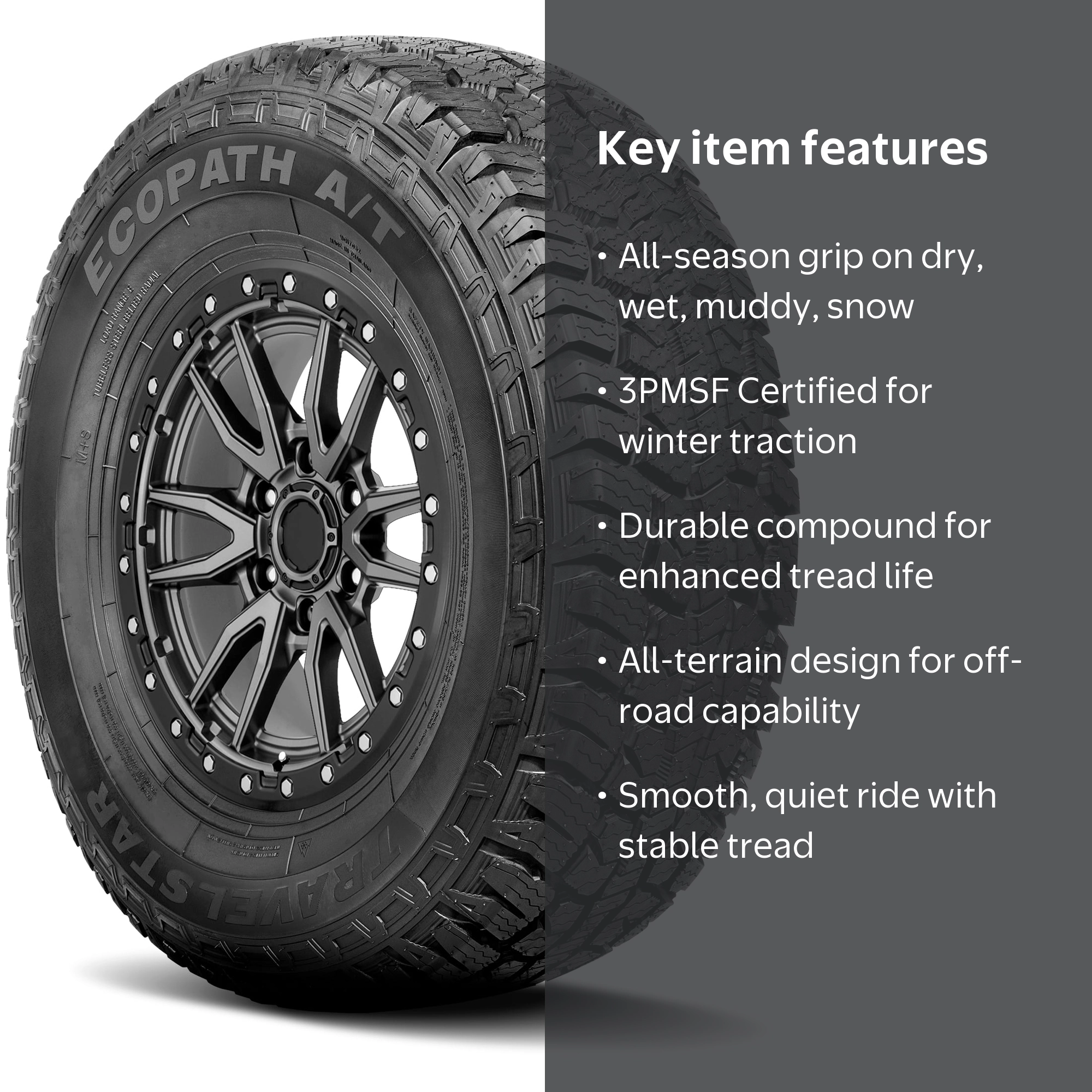 Travelstar Upgrade Ecopath AT P285/70R17 117T 3PMSF All Terrain