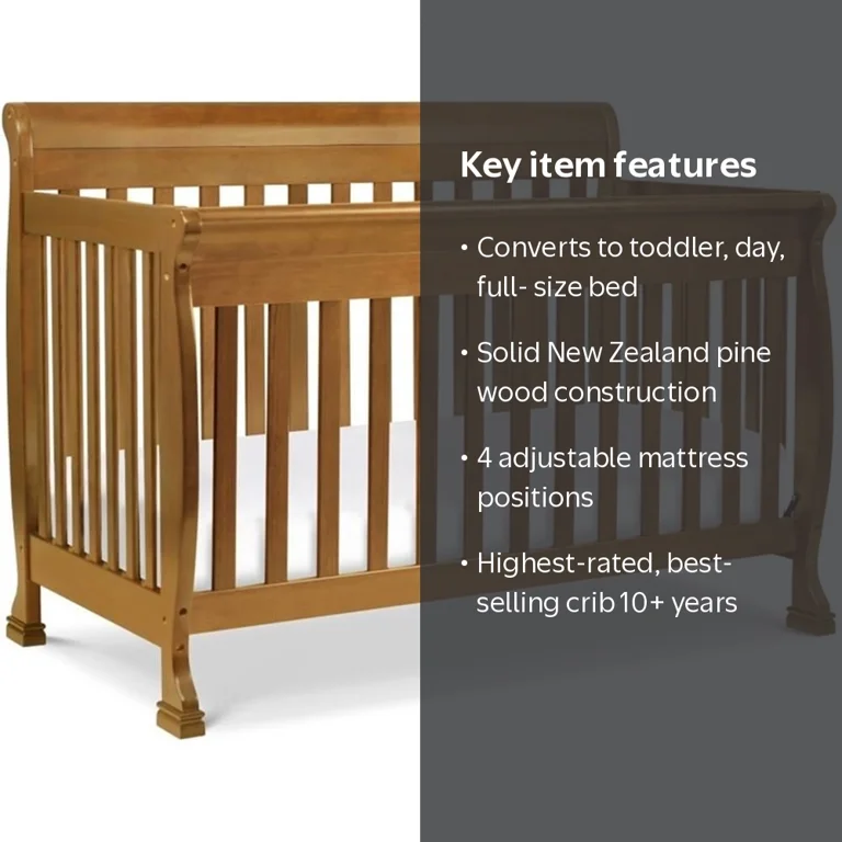 DaVinci Kalani 4-in-1 Convertible Crib in Chestnut Finish