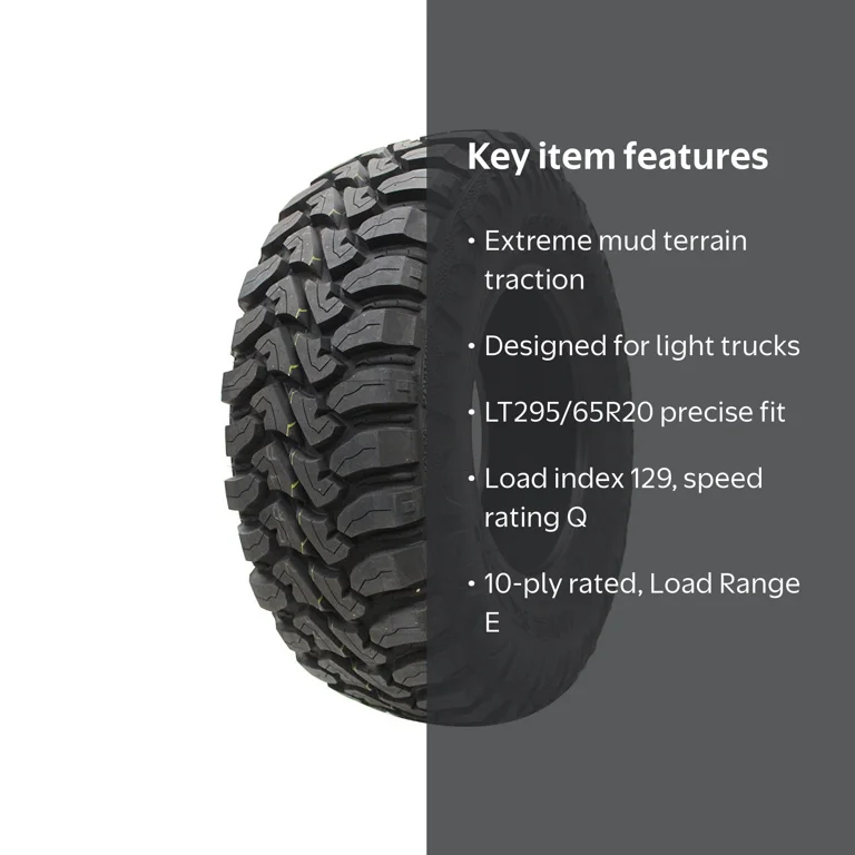 Nexen Roadian MTX RM7 Mud Terrain Tire - LT295/65R20 129Q LRE