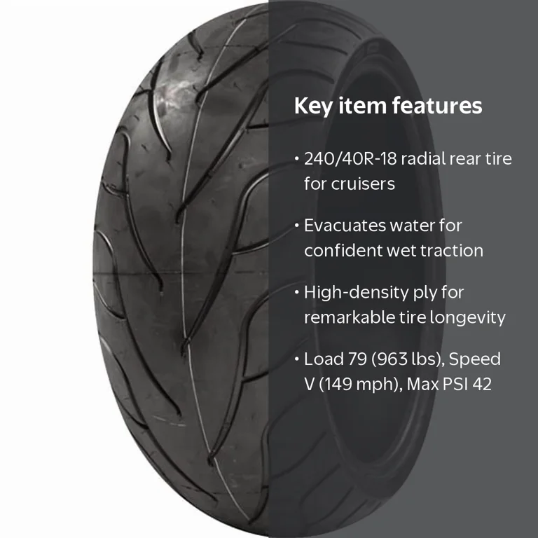Michelin Commander II Radial Rear Cruiser Motorcycle Tire, 240/40R