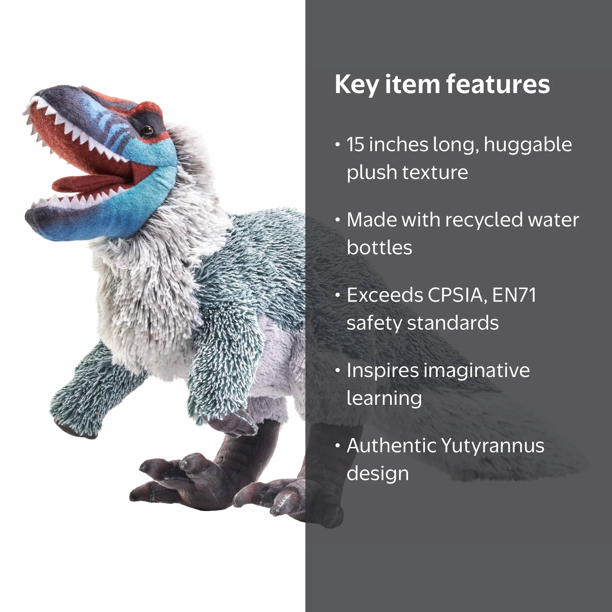 Wild Republic Artist Collection, Jurassic Yutyrannus, Gift for