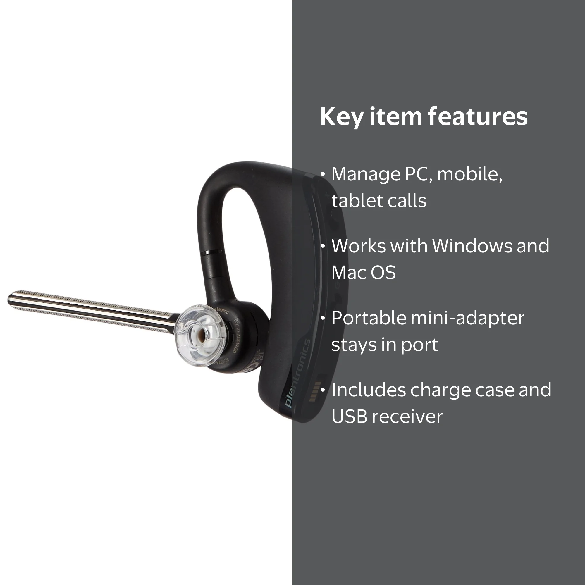 Plantronics Voyager Legend UC B235-M Wireless Bluetooth 3.0