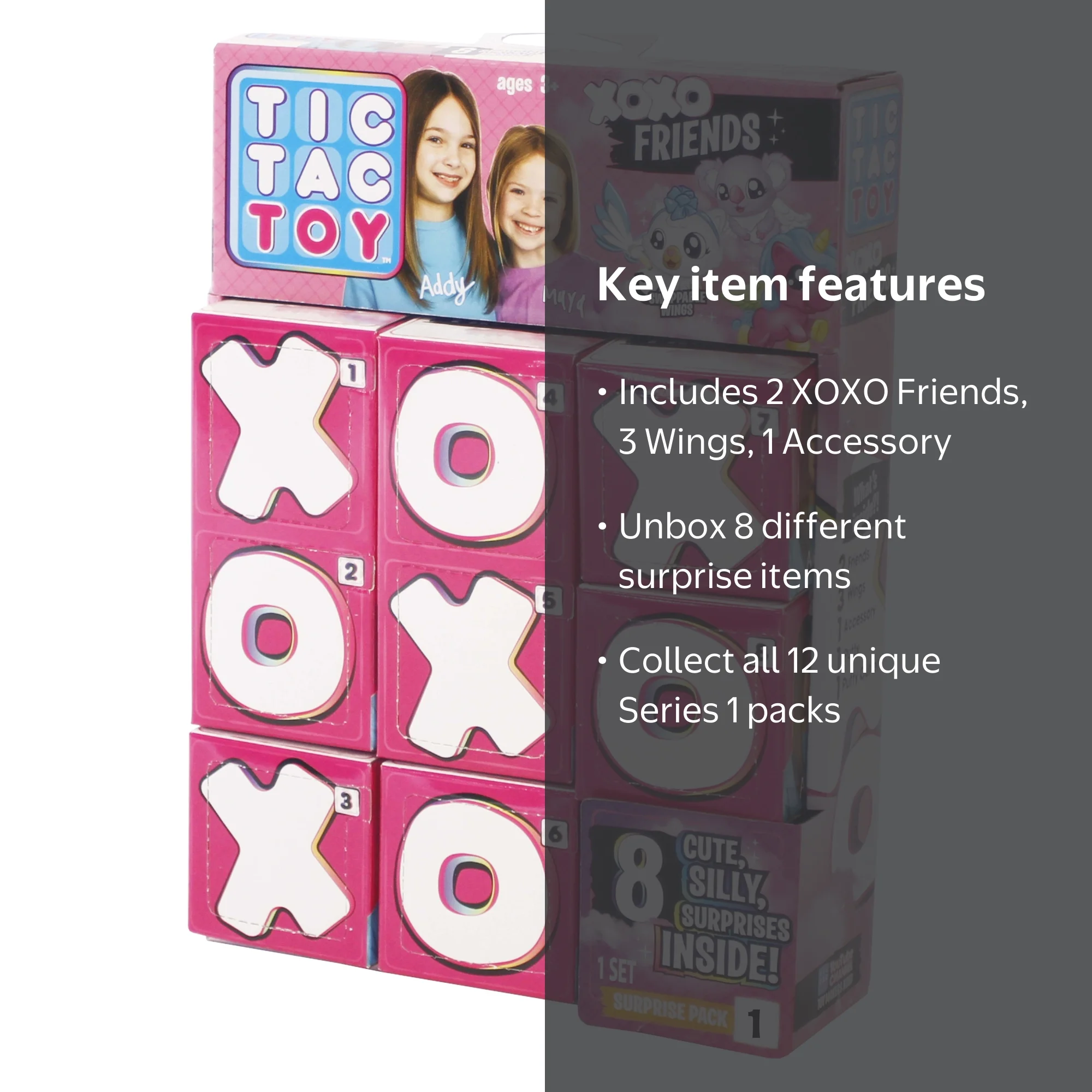 Tic Tac Toy XOXO FRIENDS Multi Pack Surprise, Pack 1 of 12