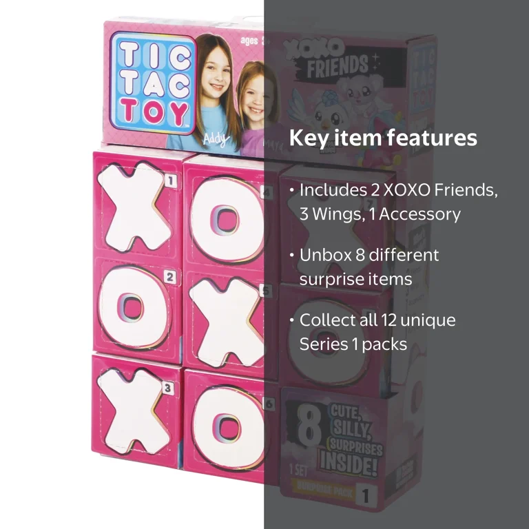 Tic Tac Toy XOXO FRIENDS Multi Pack Surprise, Pack 1 of 12