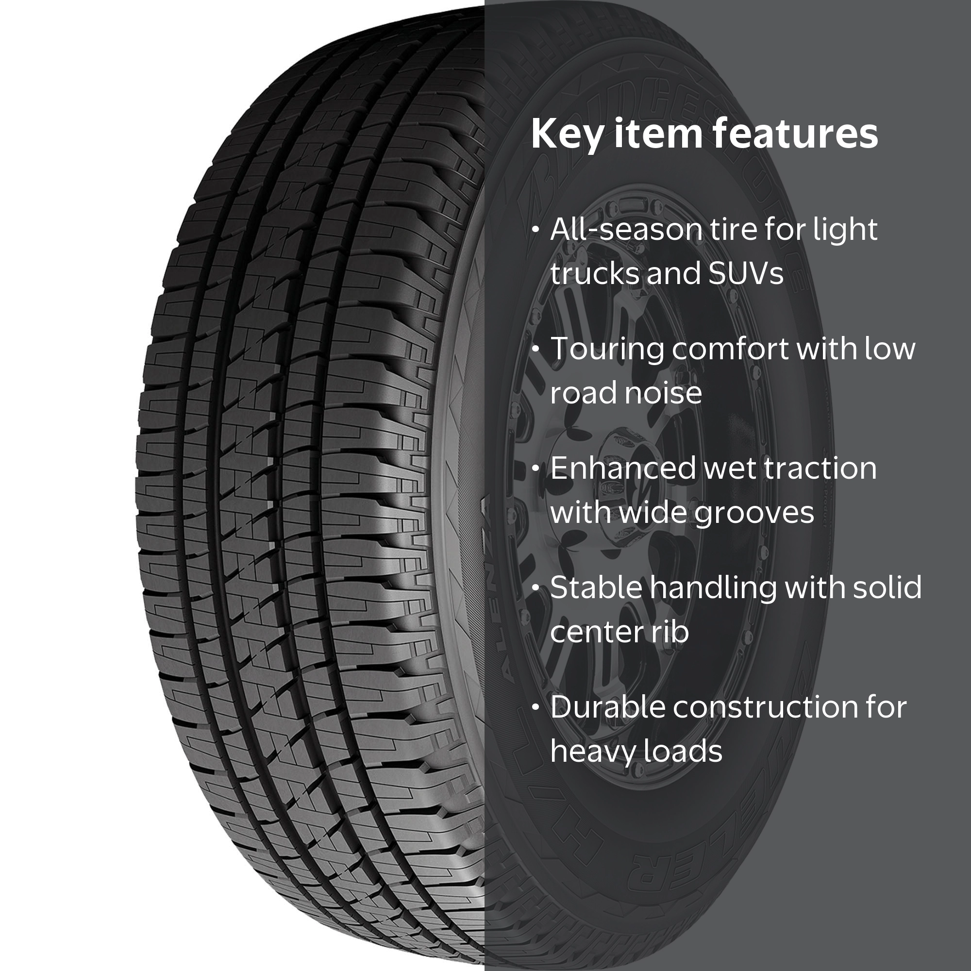Bridgestone, Dueler H L Alenza All Season SUV Tire, 275/55R20 113T