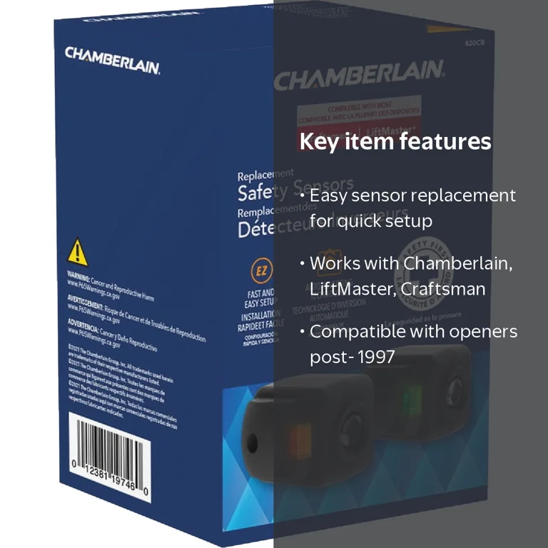 湯村輝彦 OYA-G LIGHT Vanilla & OYA-G OPENER Chamberlain Garage Door Opener Safety Sensors G801CB-P, 2 Pack