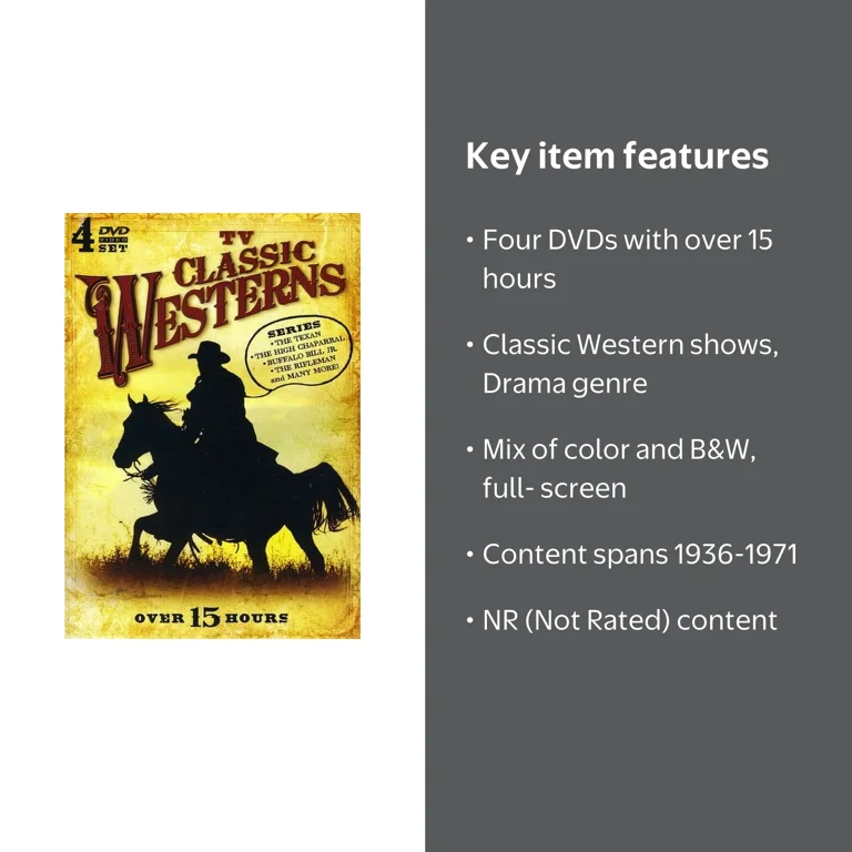 TV Classic Westerns (DVD), Timeless Media, Drama - Walmart.com