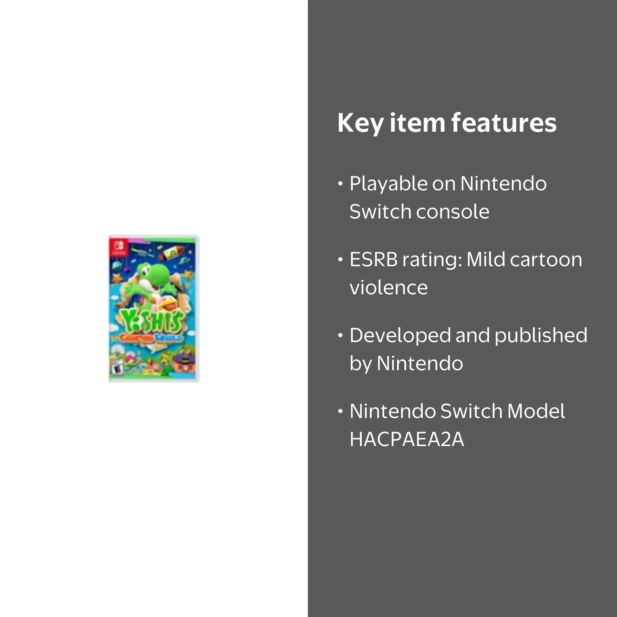 Yoshi's Crafted World - Nintendo Switch - Walmart.com