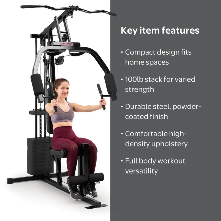 Marcy, Home Gym Stack, 100 lbs, Durable Steel Frame - Walmart.com