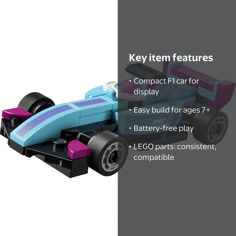 LEGO, Speed Champions Mini F1 ACADEMY Car, 30734, Red - Walmart.com