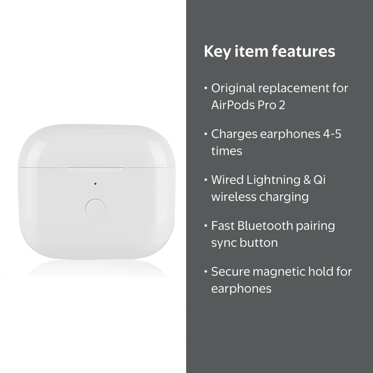 Replacement Wireless Charging Case for Apple AirPods Pro 2 (A3047