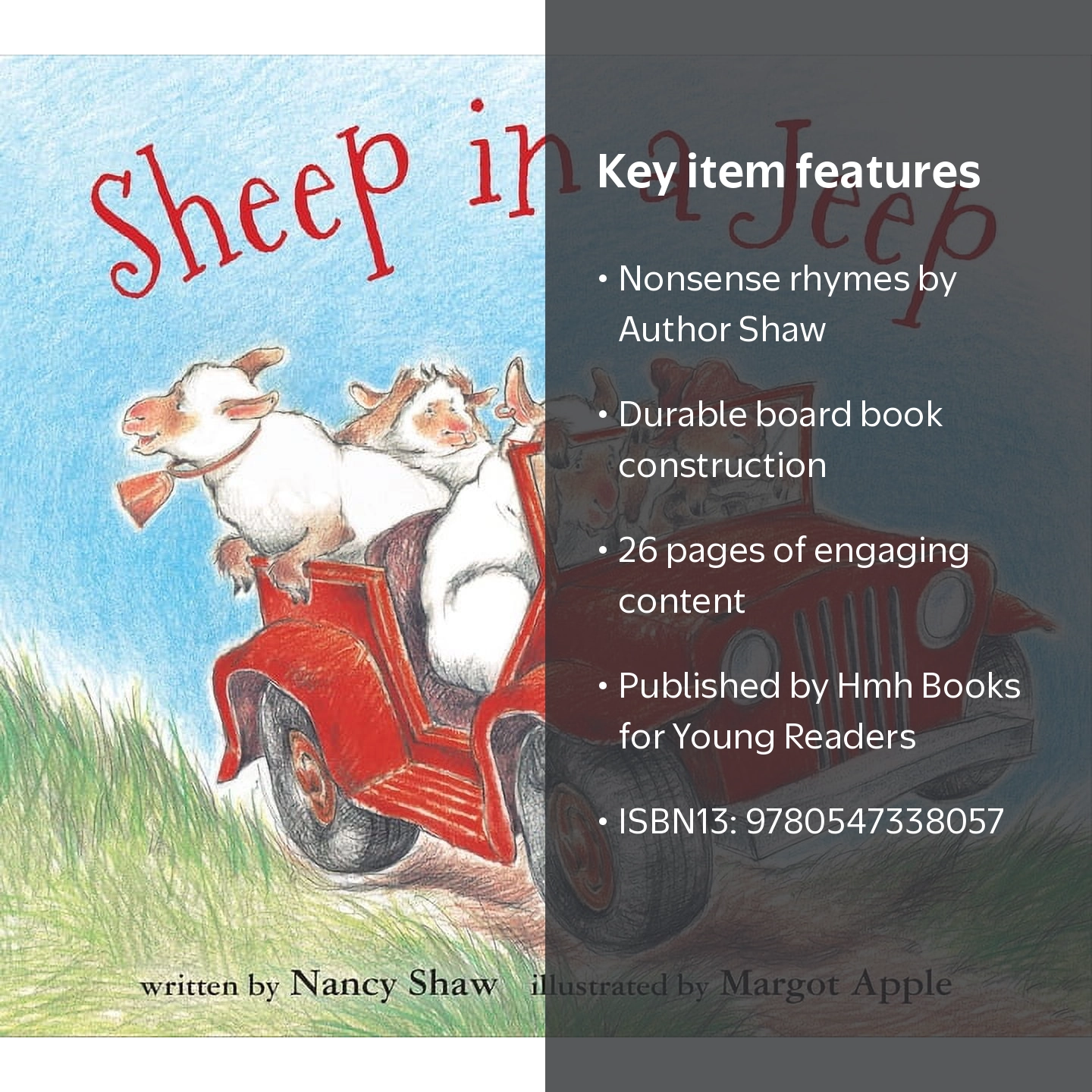 Nancy E. Shaw, Sheep in a Jeep, Board Book, ISBN13: 9780547338057