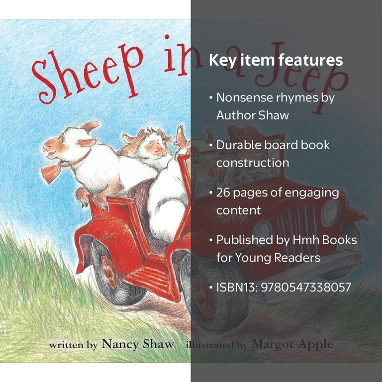 Nancy E. Shaw, Sheep in a Jeep, Board Book, ISBN13: 9780547338057