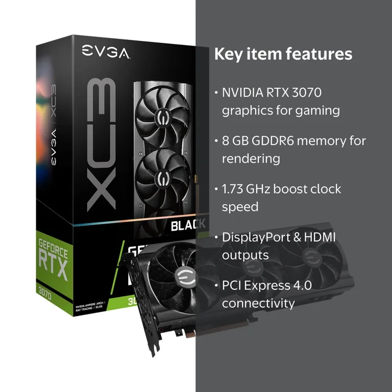 EVGA NVIDIA GeForce RTX 3070 Graphic Card - 8 GB GDDR6 - Walmart.com