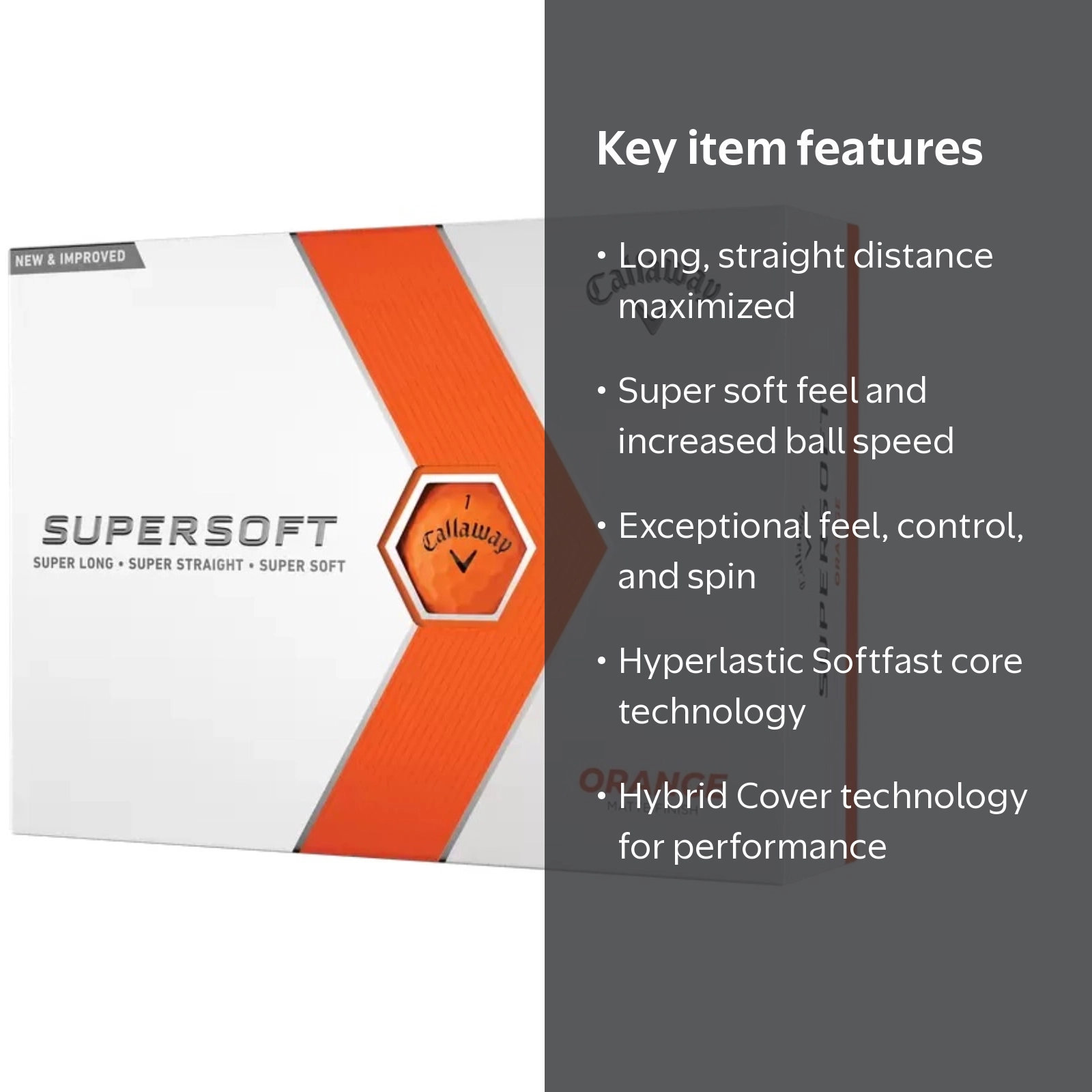Callaway Golf 2023 SuperSoft Golf Balls, Orange, 12pk - Walmart.com