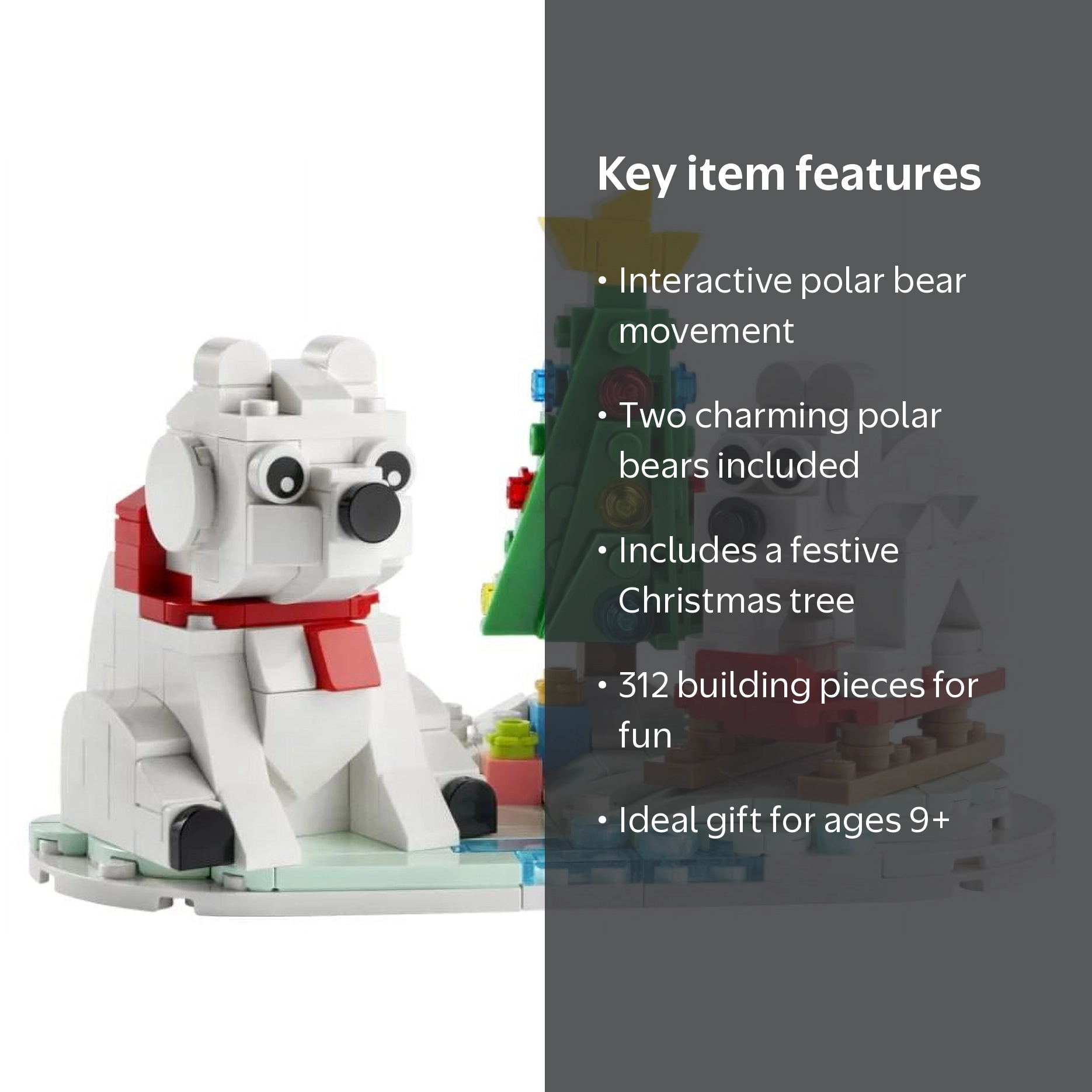 LEGO, Wintertime Polar Bears, 40571, Christmas décor - Walmart.com