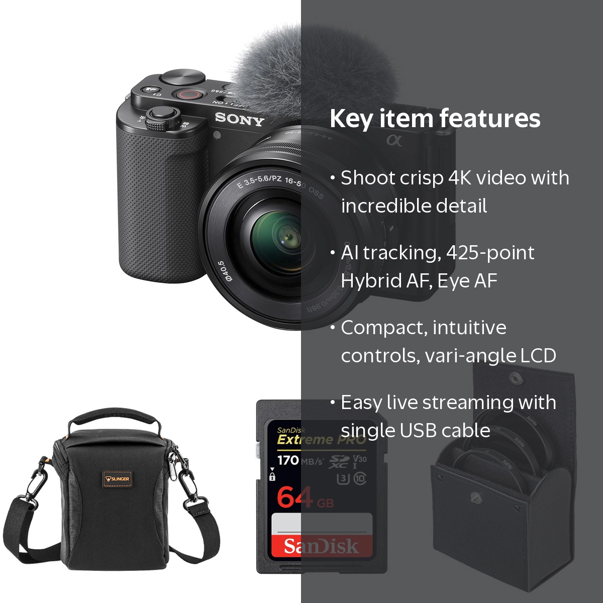 Sony Alpha ZV-E10 Professional Video Photography - APS-C