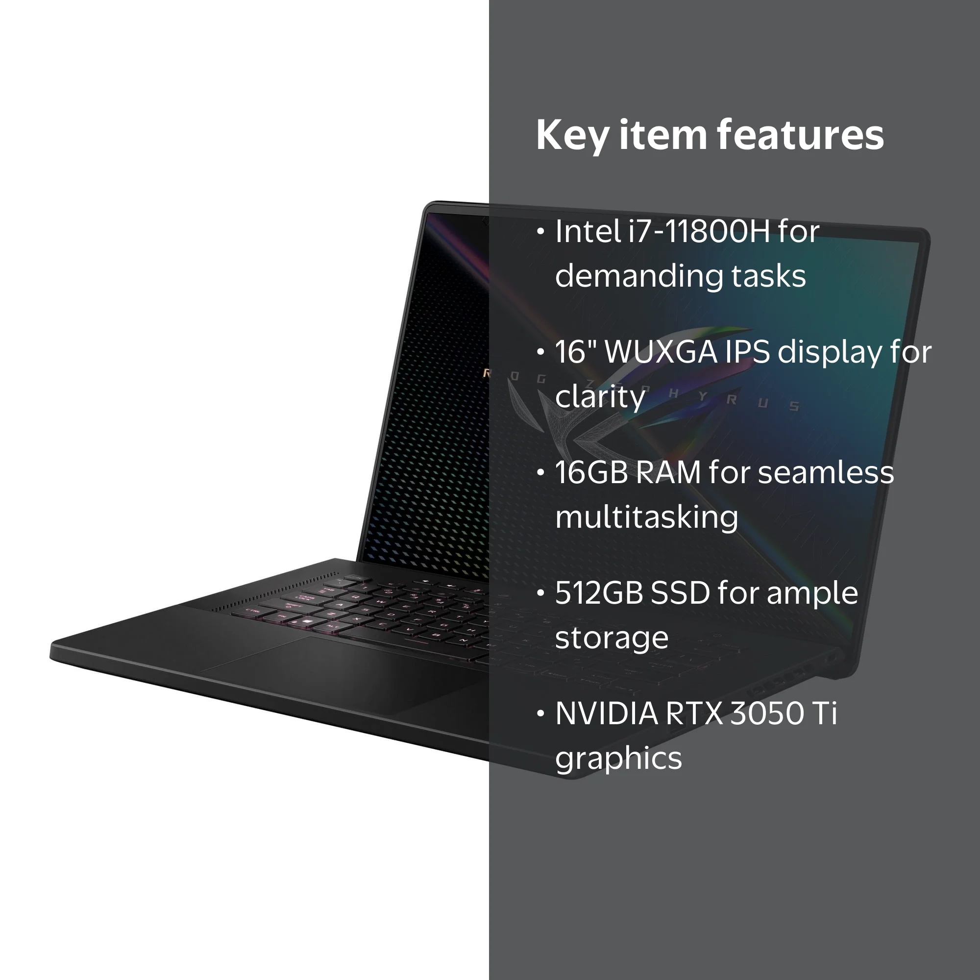 ASUS ROG Gaming Laptop Zephyrus M16 GU603HE-211.ZM16 - Intel Core