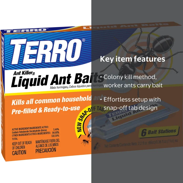 TERDER POSION 30ml 未開封6本セット TERRO Liquid Ant Bait 2.2 oz - Borax Based Indoor Ant Traps