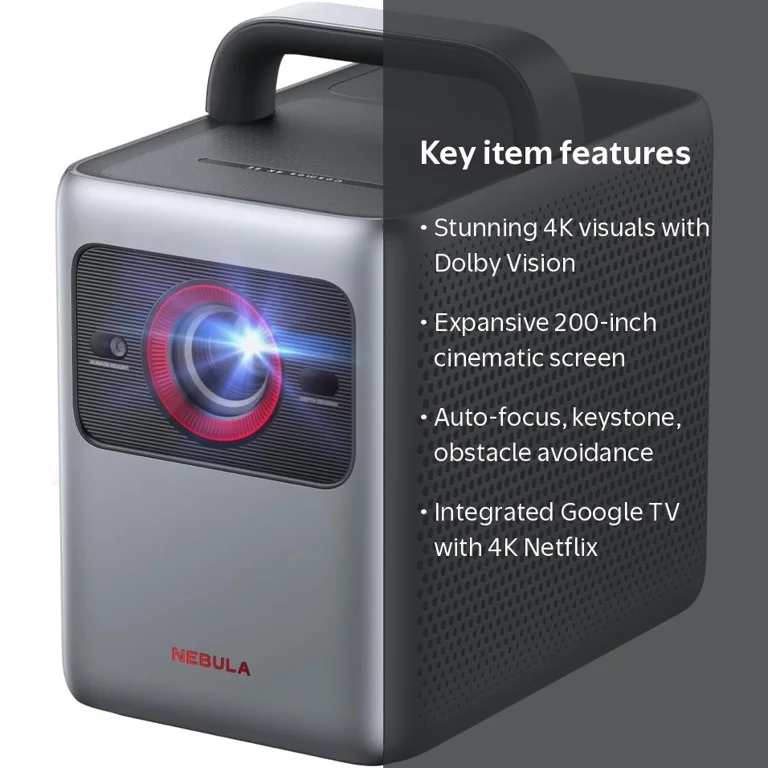 Nebula, Cosmos 4K SE Smart Projector, 4K Dolby Vision, 200