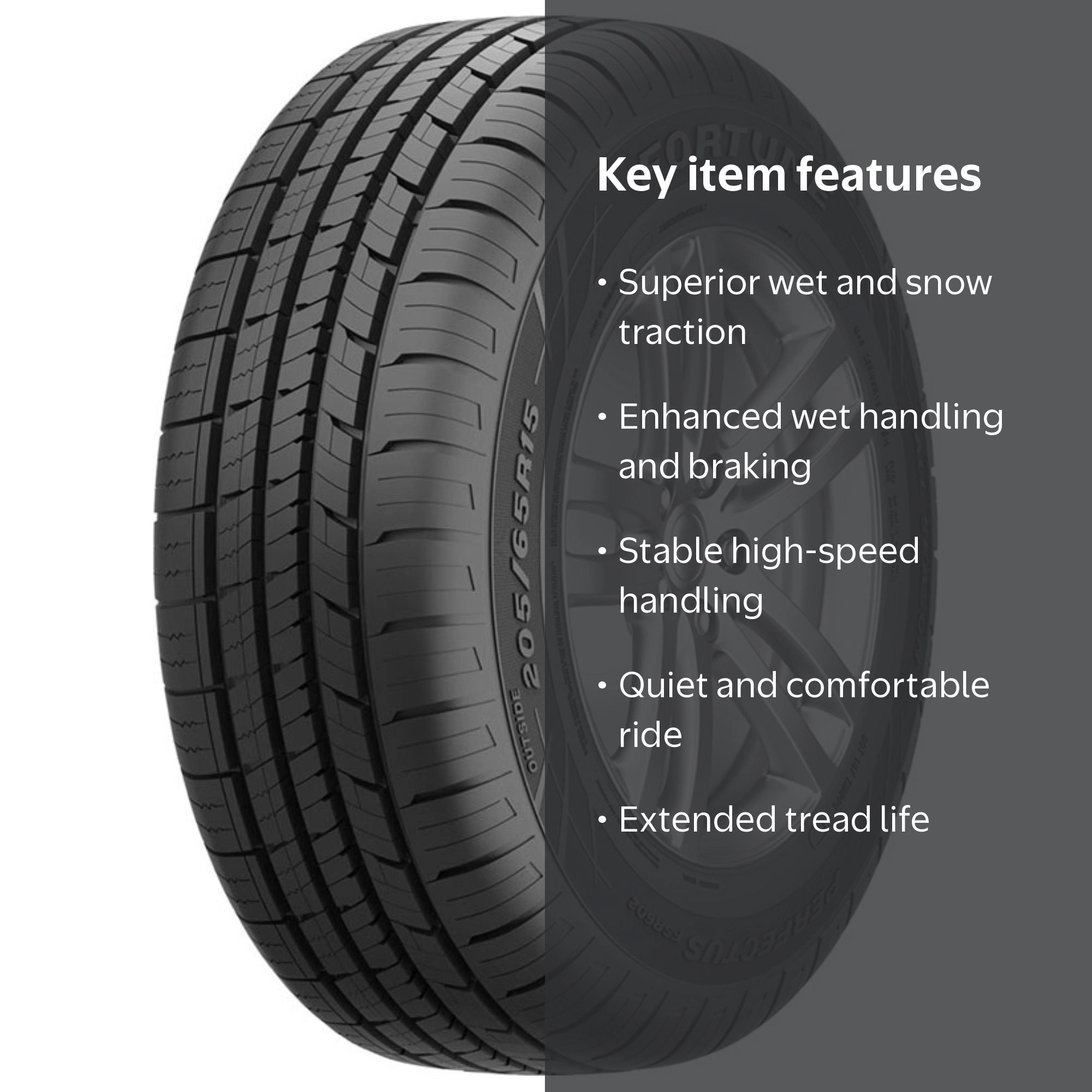 Fortune Perfectus FSR602 Passenger Tire - All Season, 225/65R17