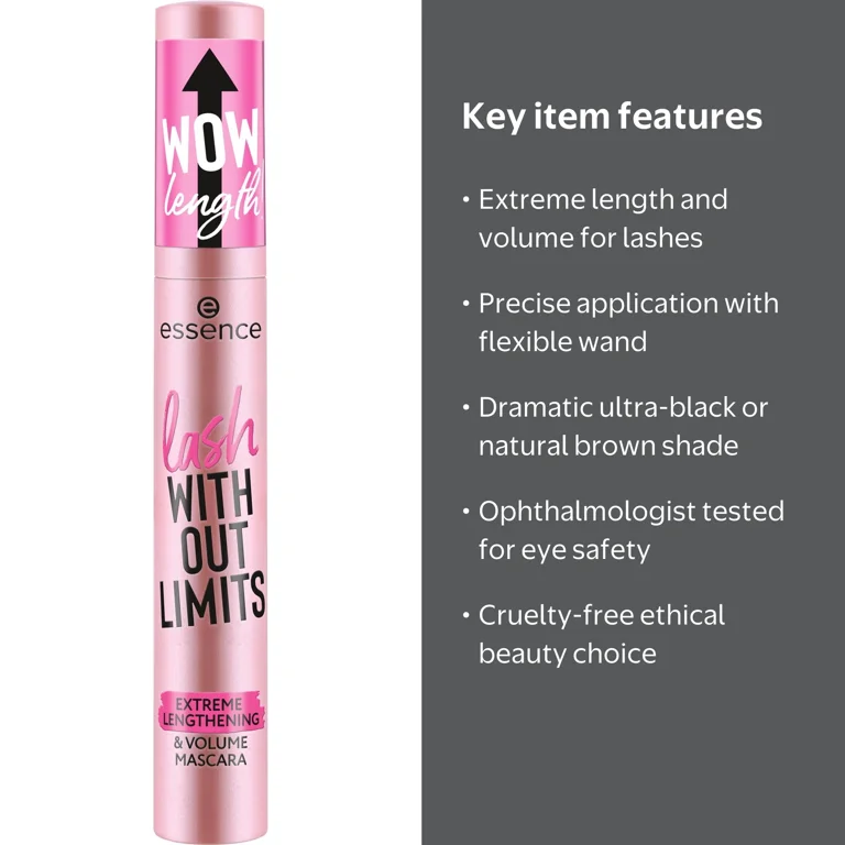 essence Lash Without Limits Extreme Lengthening & Volume Mascara