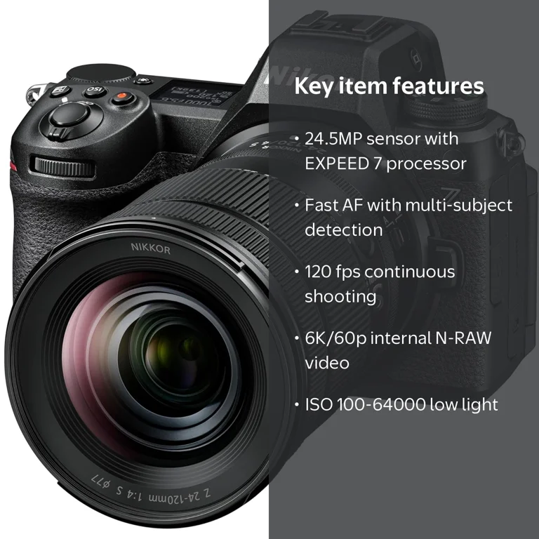 Nikon Z6III FX-format Mirrorless Camera Body w/NIKKOR Z 24-120mm F