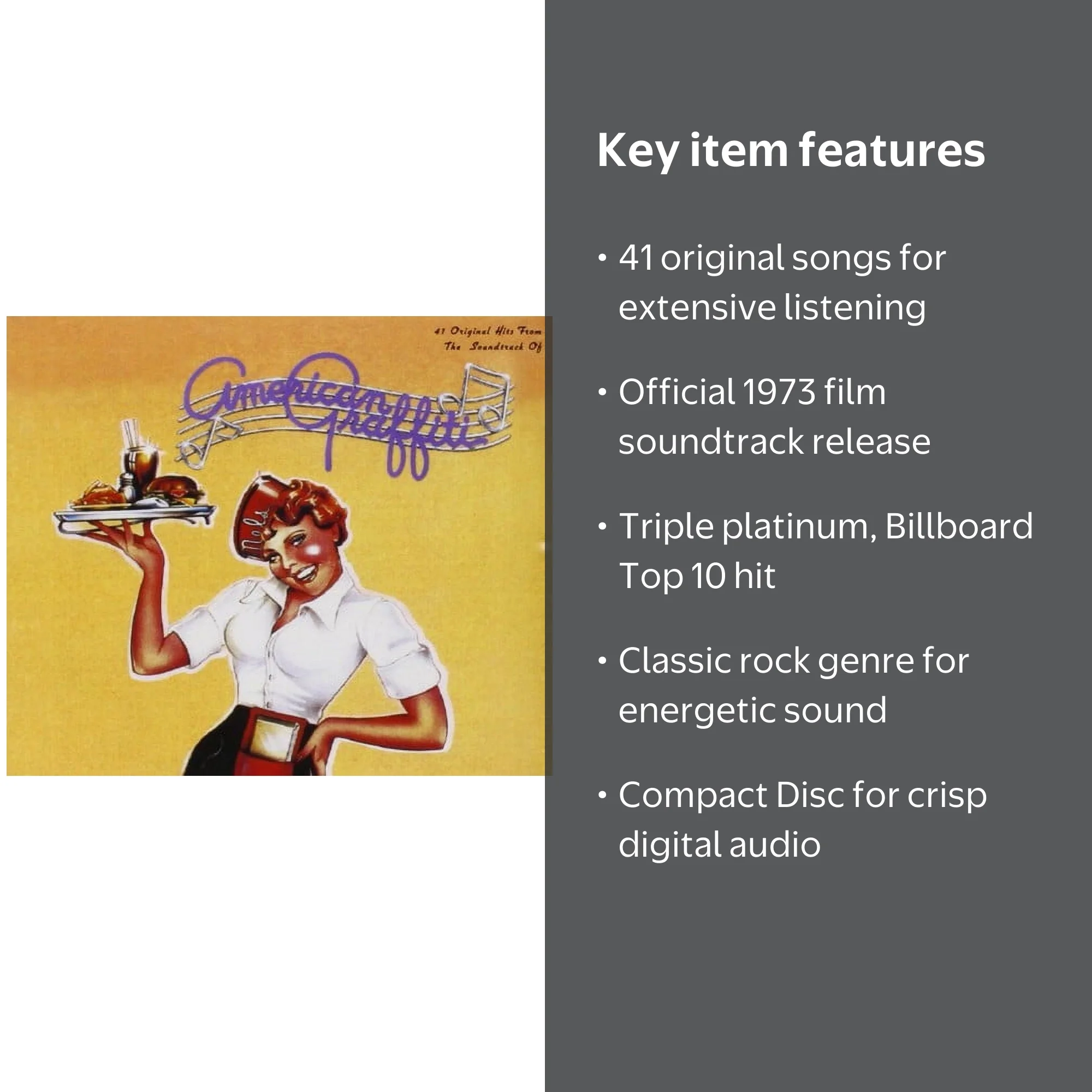 UMC, Music CD, Various Artists American Graffiti 41 Hits