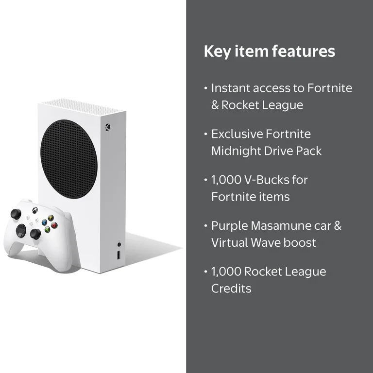 Microsoft Xbox Series S Console – Fortnite & Rocket League Bundle