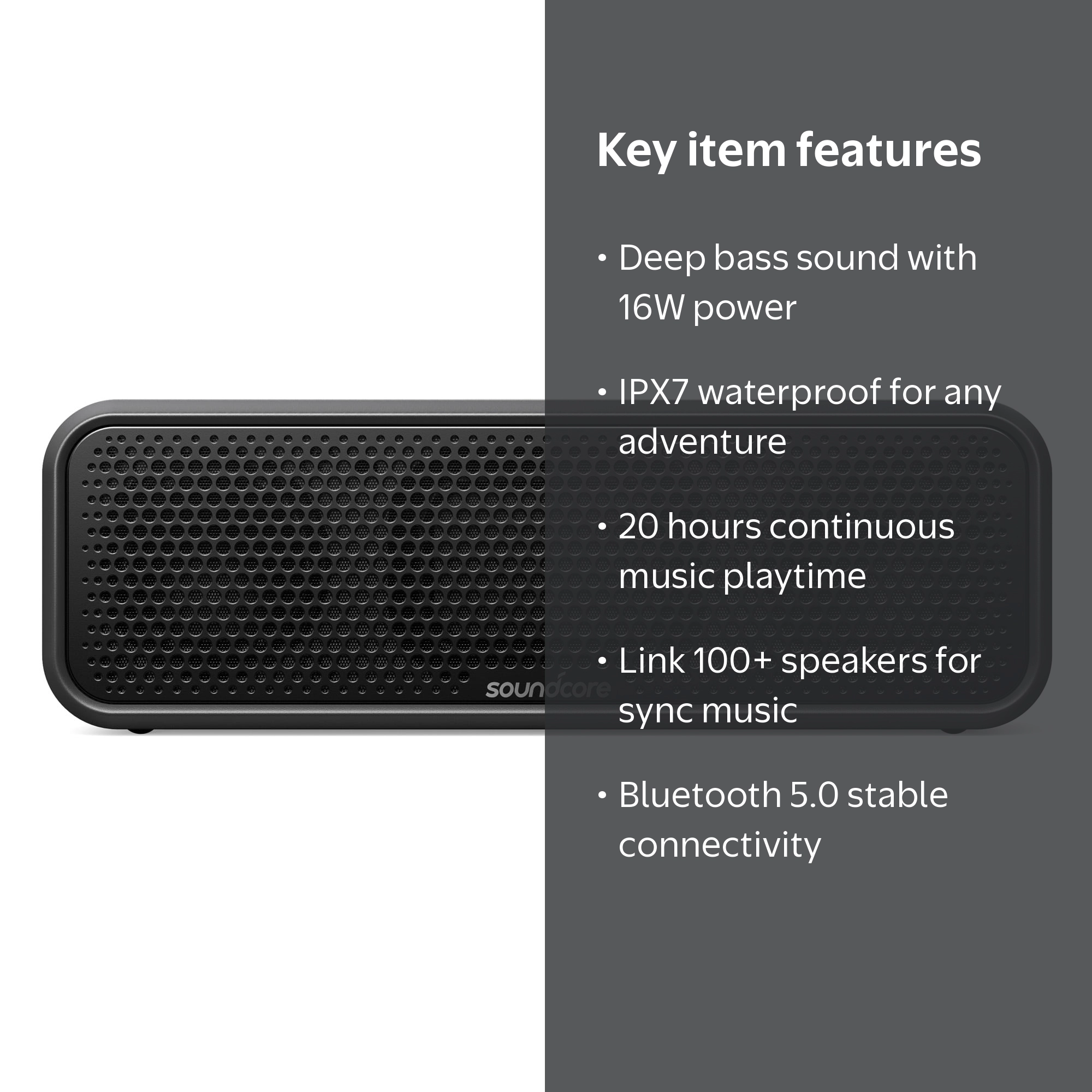 Soundcore by Anker- Select 2 Portable Speaker | 16W | 20-Hour