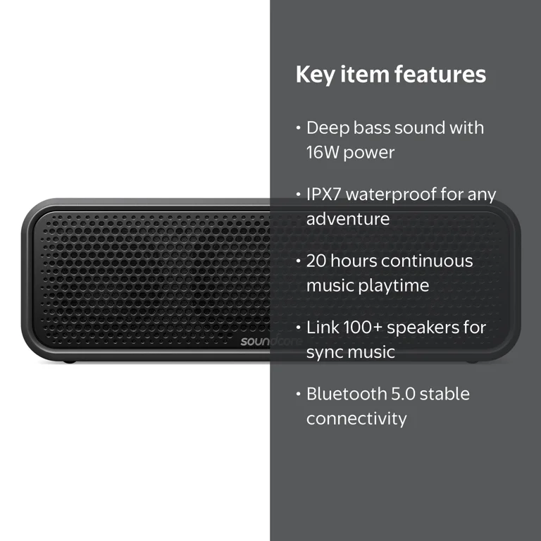 Soundcore by Anker- Select 2 Portable Speaker | 16W | 20-Hour