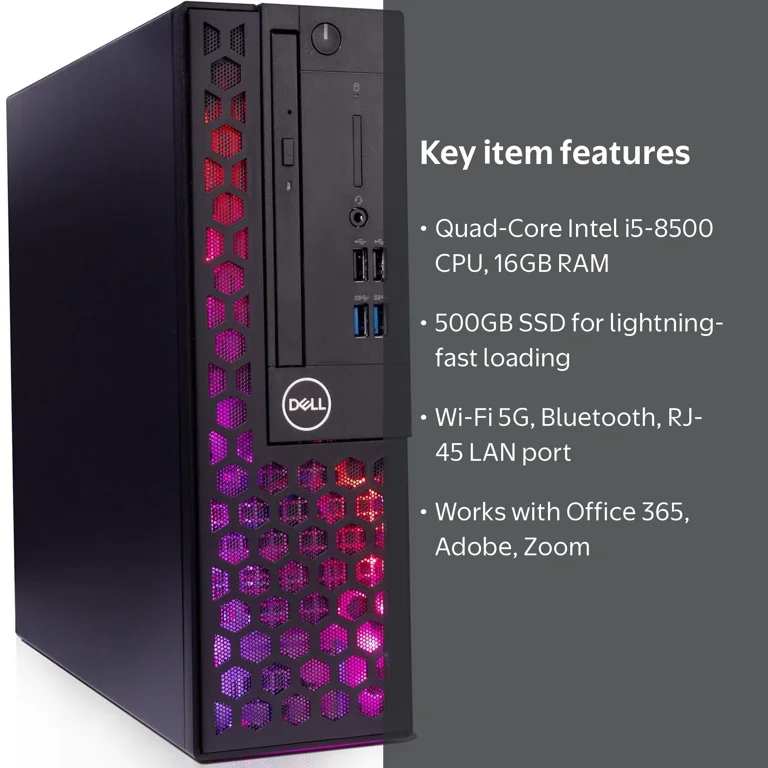 Dell Optiplex 5060 | Quad i7 CPU | 16GB RAM | 500GB SSD | Windows