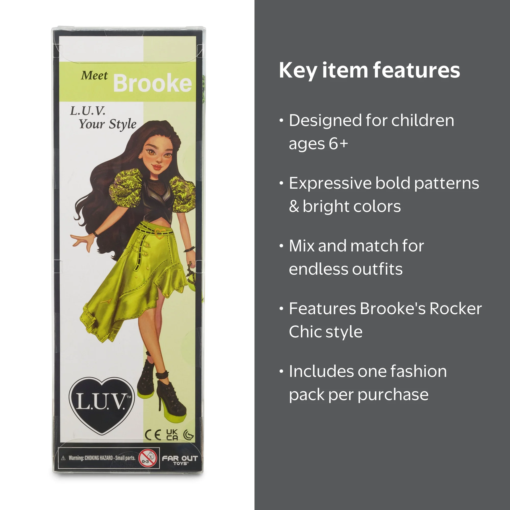 LUV Fashion & Accessory Pack Set - Brooke, One per Purchase, Ages