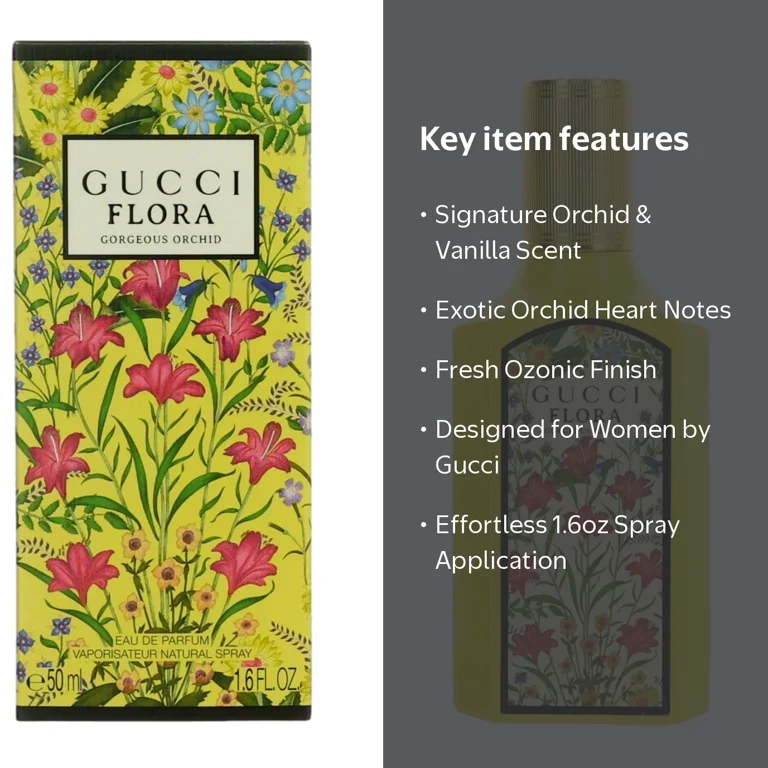 Gucci, Flora Gorgeous Orchid, 1.6 oz EDP Spray for Women - Walmart.com