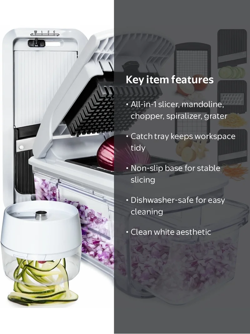 Fullstar, All-in-1 Vegetable Chopper, Food Grater, Onion Slicer