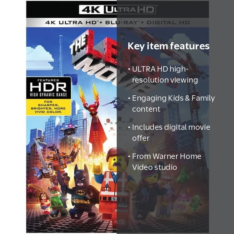 Warner Home Video - The Lego Movie [ULTRA HD] - Walmart.com