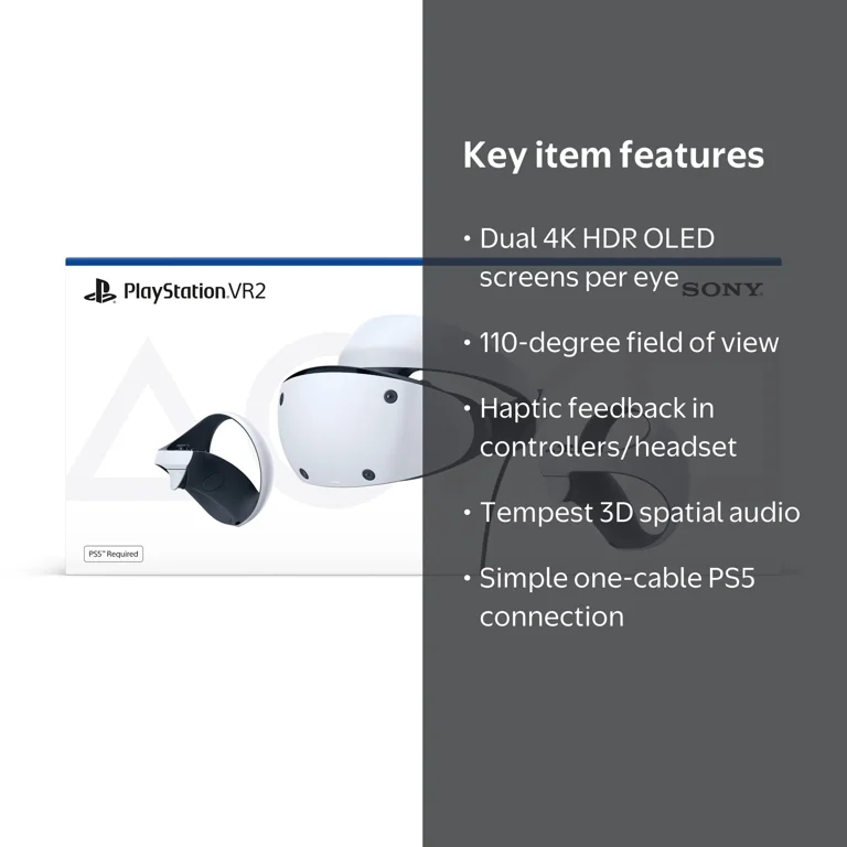 PlayStation, VR2 Headset, 4K HDR, Sense Technology - Walmart.com