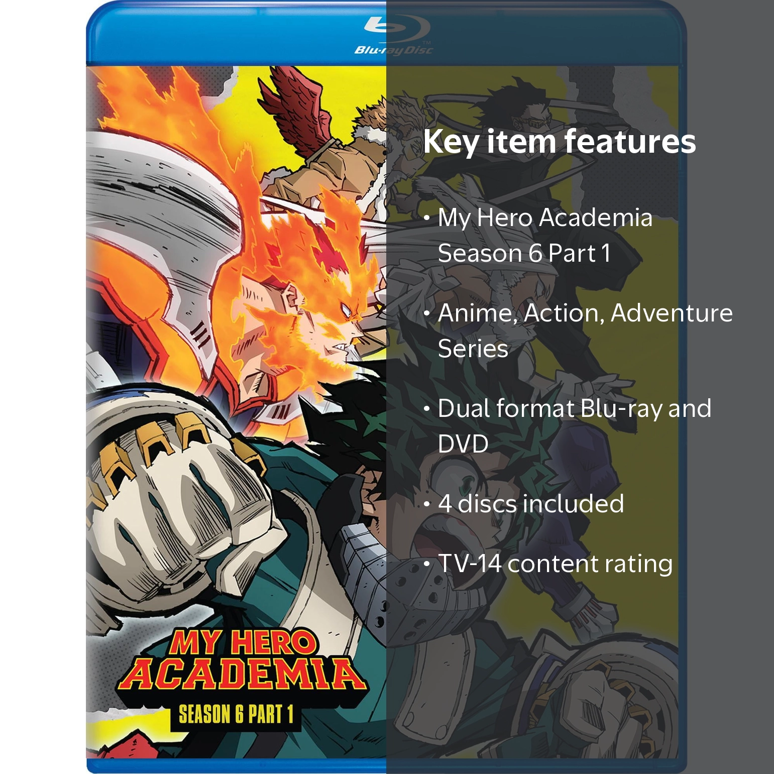 My Hero Academia - Season 6 Part 1, Blu-ray + DVD, Anime, Action