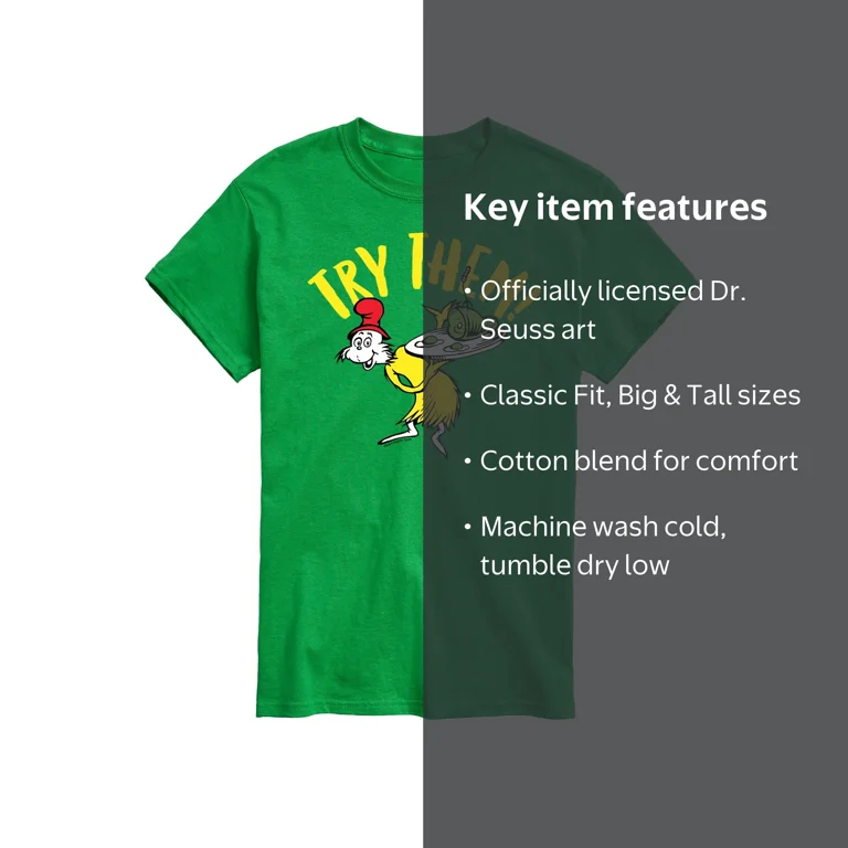 Dr. Seuss - Green Eggs And Ham - Men's Short Sleeve Graphic T