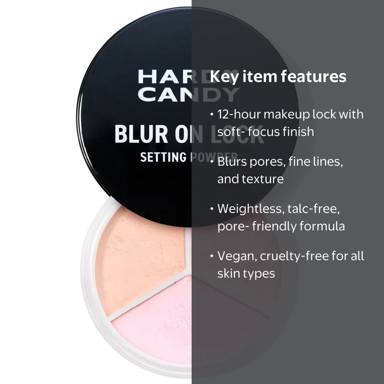 Hard Candy Blur On Lock Setting Powder, Brightening & Baking Loose