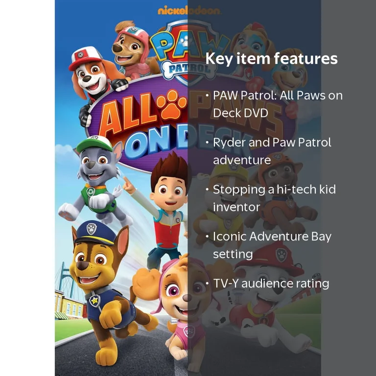 PAW Patrol: All Paws on Deck (DVD) - Walmart.com