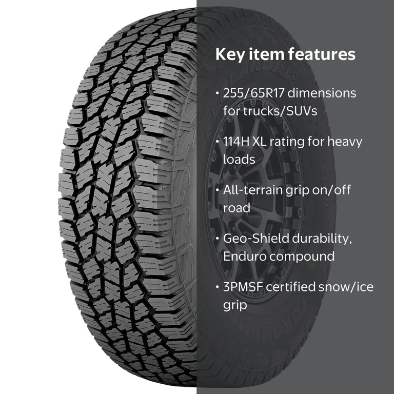 Yokohama Geolandar A/T4 G018 All Terrain 255/65R17 114H XL Light