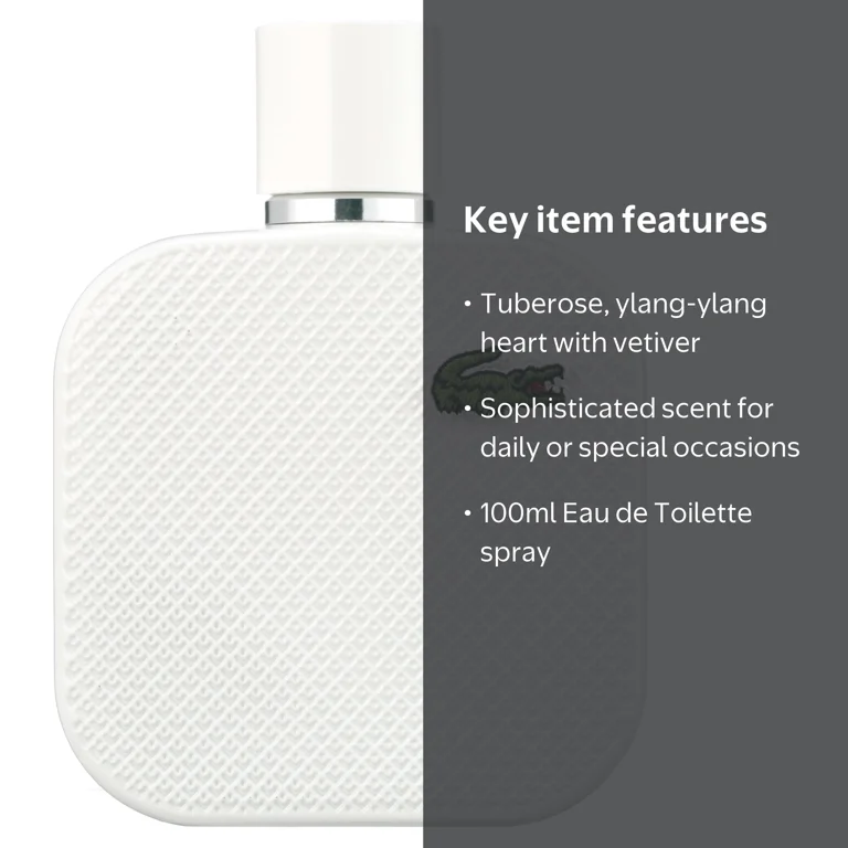 Lacoste, Eau De Toilette Spray, 100ml/3.3oz, White Edition
