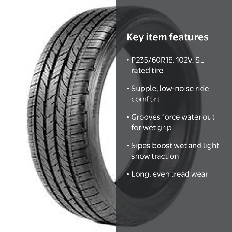 Bridgestone, Passenger Tire, All Season, P235/60R18, 102V