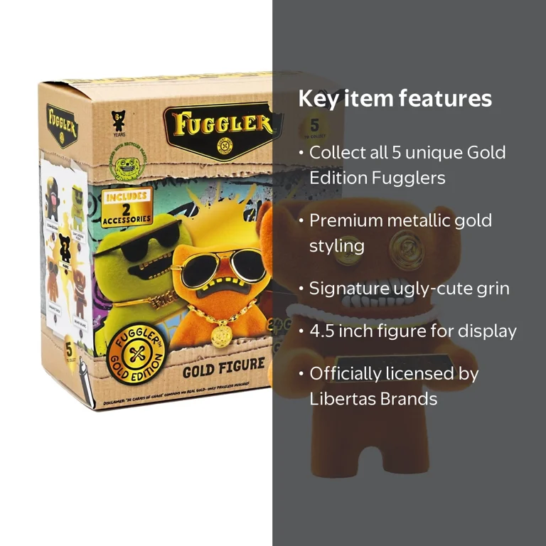 Fuggler Gold Edition 4.5 in Figures Blind Box 1 pack - Walmart.com Fuggler Gold Edition 4.5 in Figures Blind Box 1 pack - Walmart.com