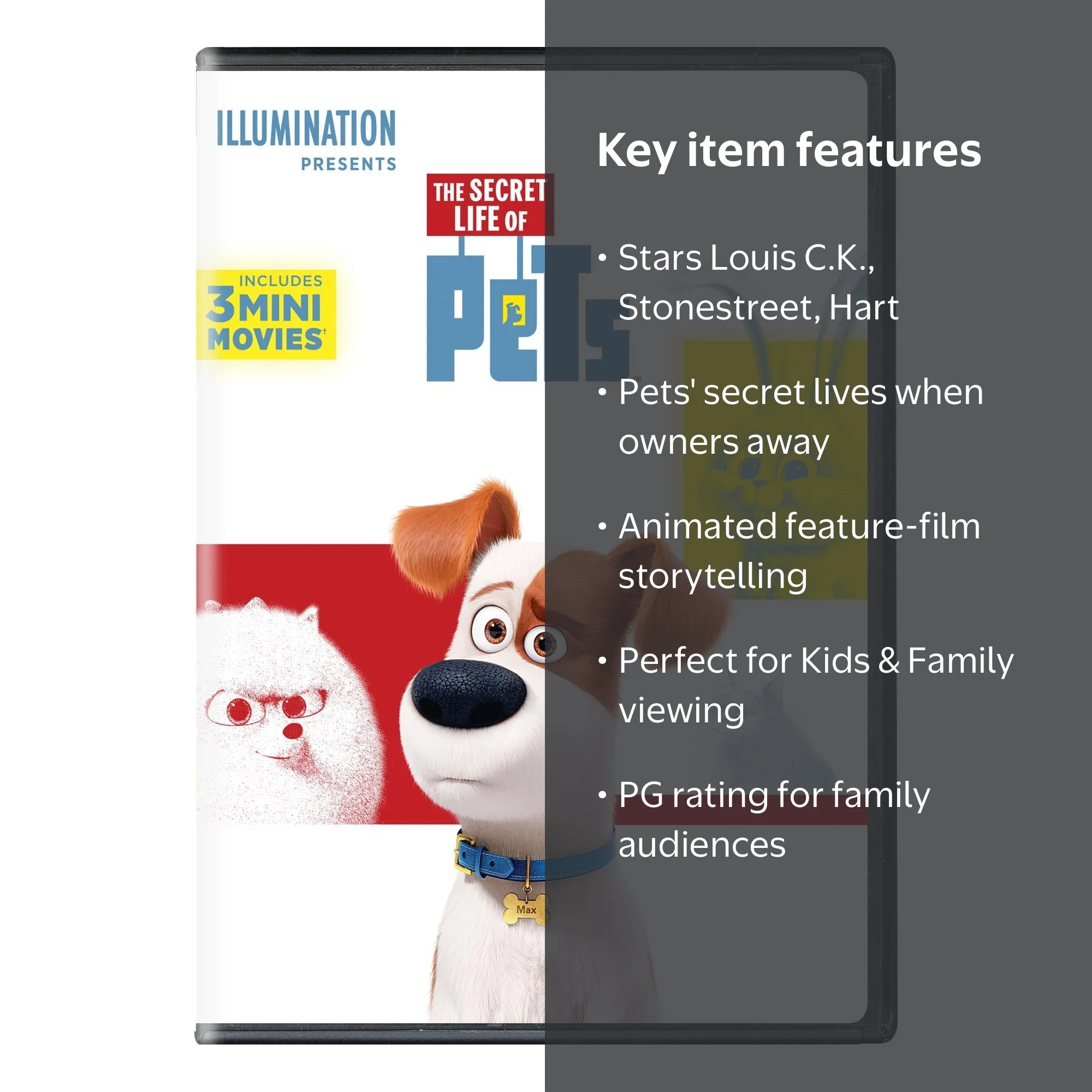 SDS, The Secret Life of Pets DVD, Animated Kids Movie - Walmart.com
