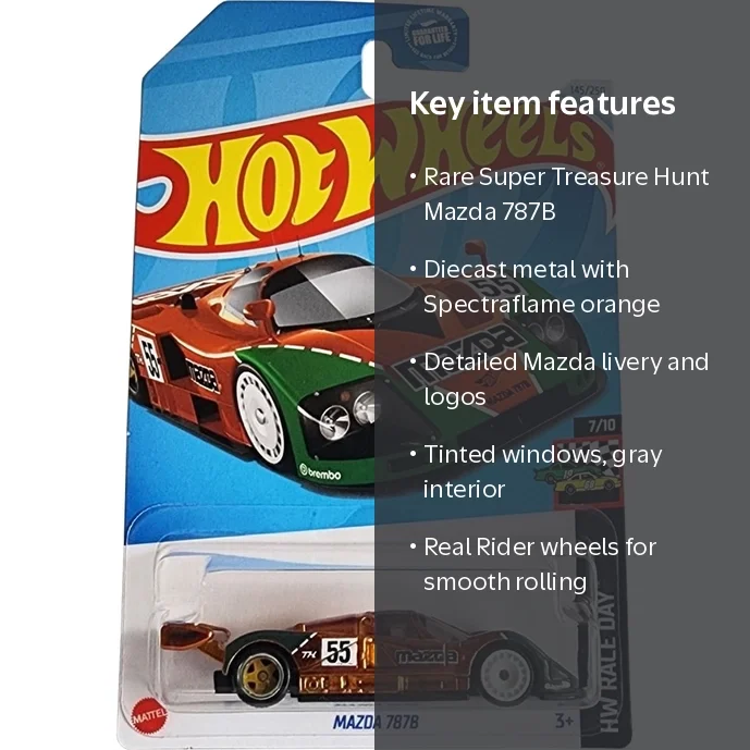 Hot Wheels Mazda 787B. Super Treasure Hunt. HW Race Day. 145/250