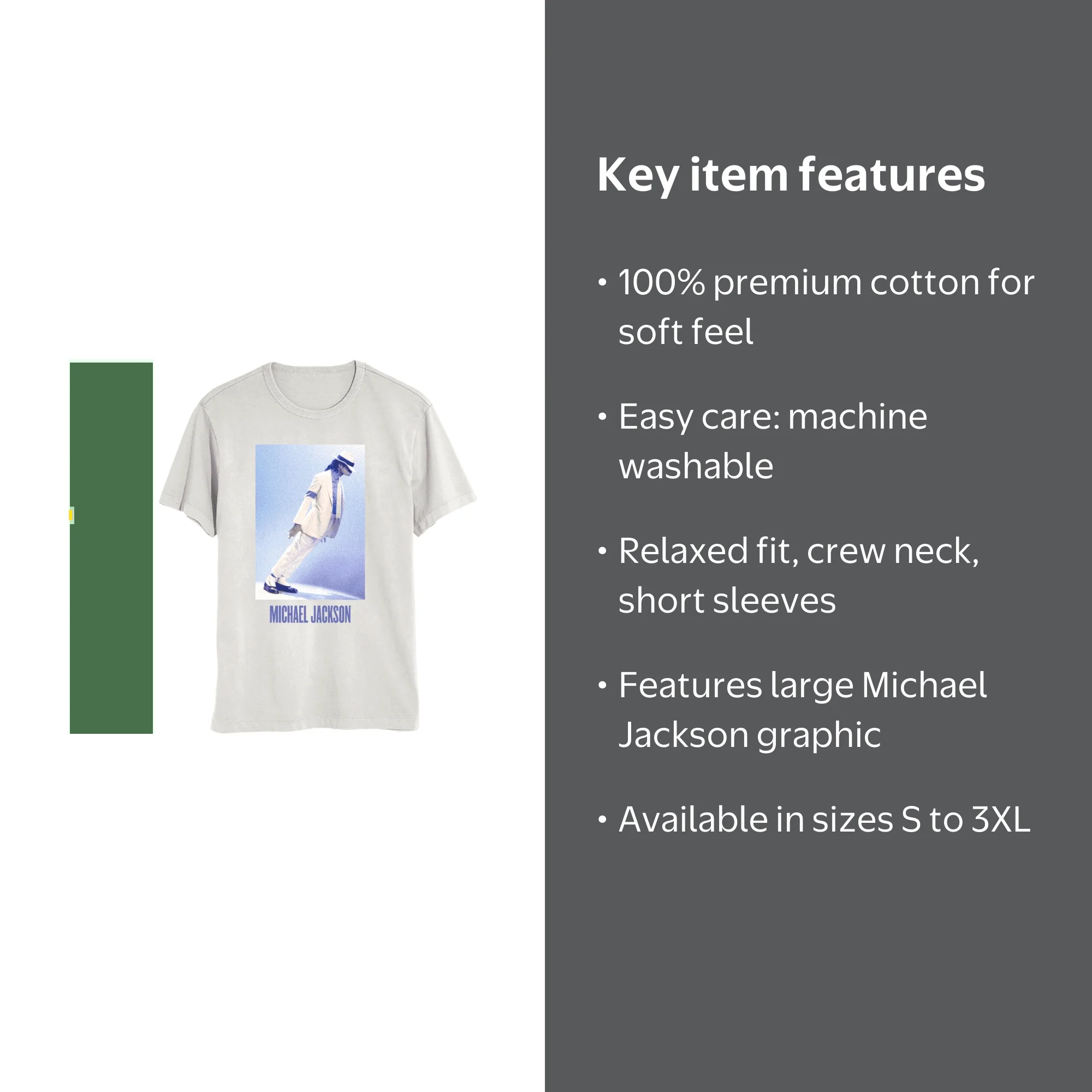 Michael Jackson Men's & Big Men's Graphic T-Shirt, Sizes S-3XL