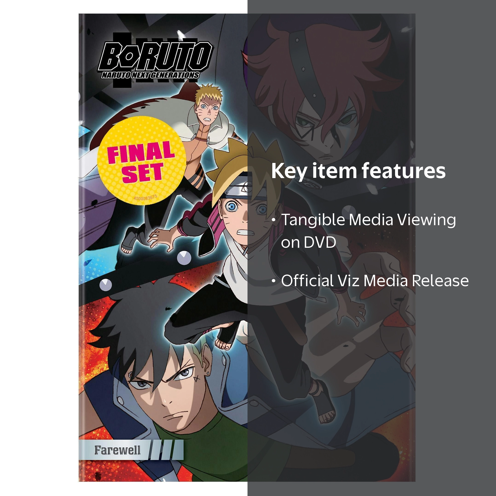 SDS, Boruto Naruto Next Generations Farewell DVD, Anime - Walmart.com