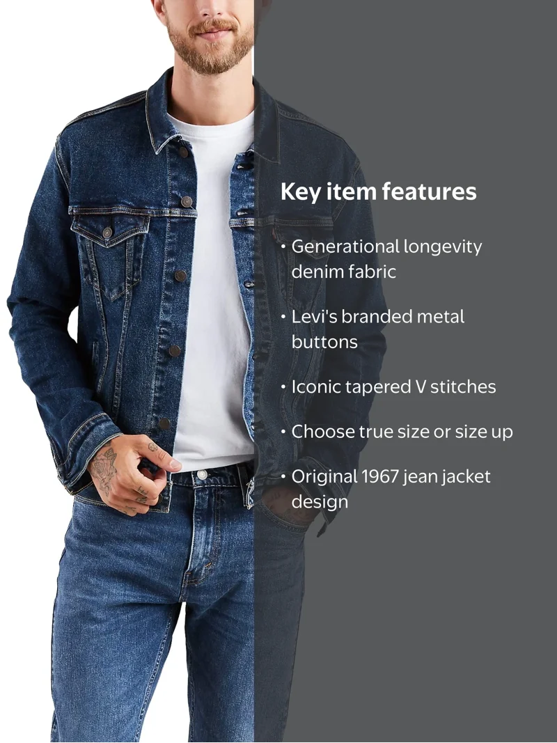 Levi's Classic Men's Denim Trucker Jacket, Original Jean Jacket